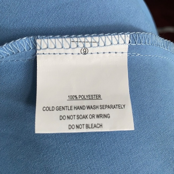 SAINTS + SECRETS Kamillia One-Shoulder Split Dress in Blue Size Small - NWT - Picture 5 of 8